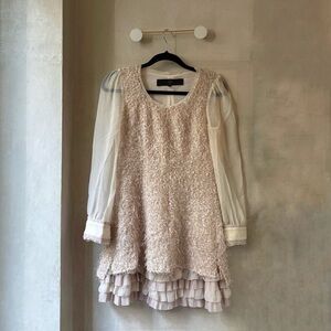 Vintage Champagne Mini Dress